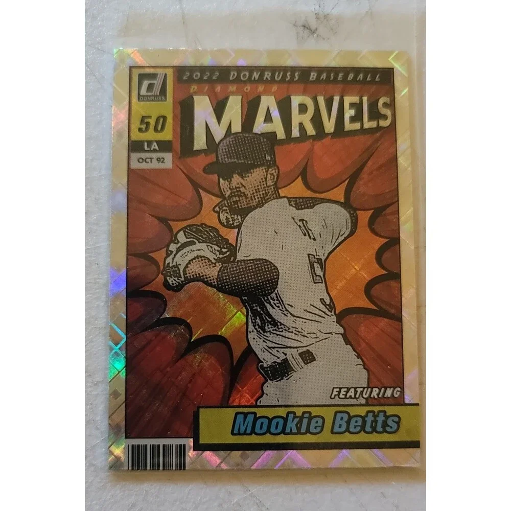 2022 Panini Donruss - Marvels Mookie Betts #M-3 Diamond